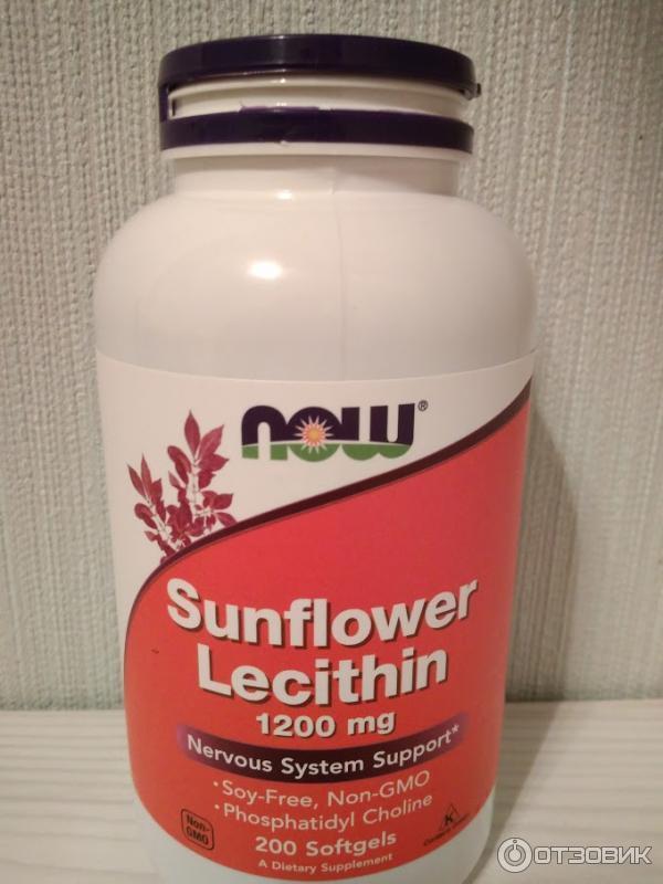 БАД Лецитин Now Foods Sunflower Lecithin фото