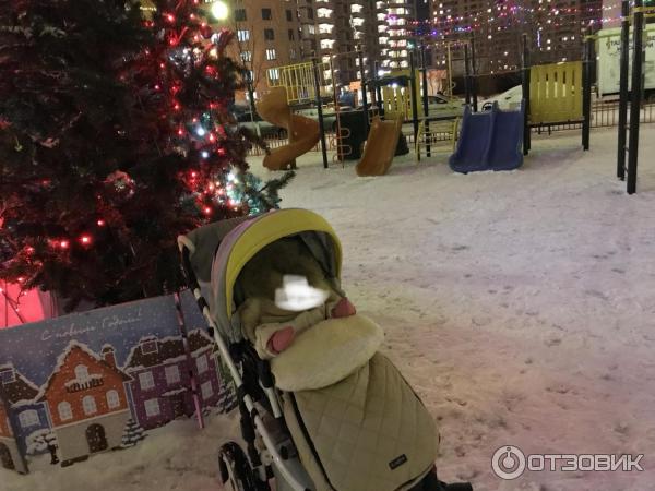 Меховой конверт в коляску Womar Zaffiro фото