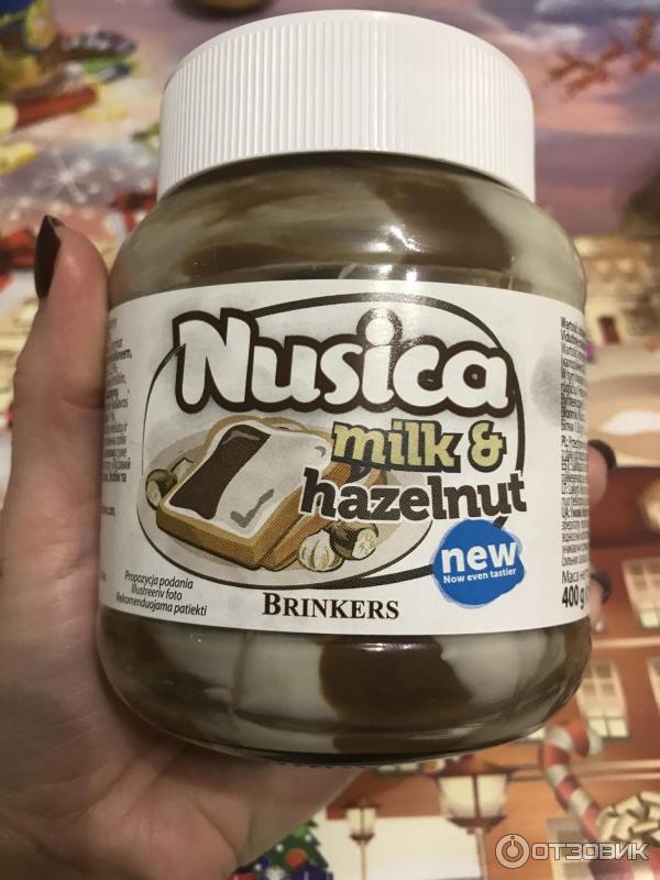 Паста сливочно-ореховая Brinkers Food B.V. Nusica Milk& Hazelnut Spread фото