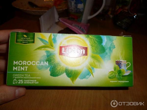 Чай зеленый Lipton Moroccan Mint фото