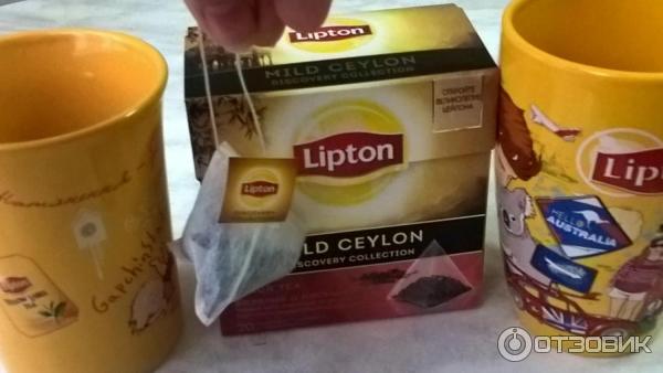 Чай черный байховый Lipton Mild Ceylon в пирамидках фото