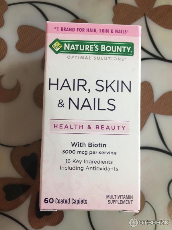 Витамины Nature's Bounty Optimal Solutions Hair, Skin & Nails фото