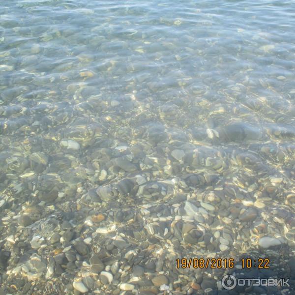 чистое море... :) прозрачное!