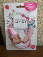 Детский лак для ногтей+бальзам для губ LUCKY фото
