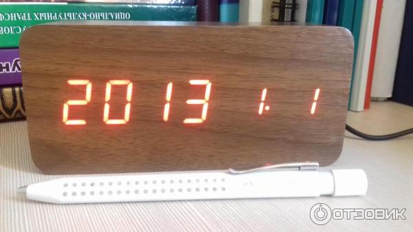 Деревянные часы VST 862 Led Wooden Clock фото