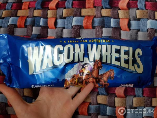 Печенье Wagon Wheels с суфле и джемом фото