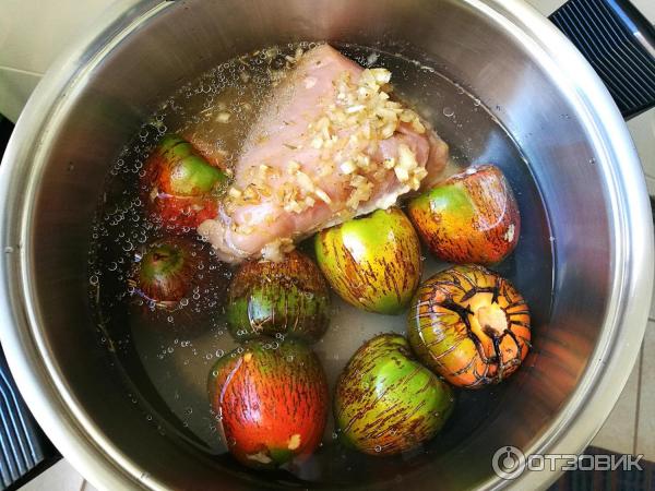 Приготовление Pejibaye в бульоне