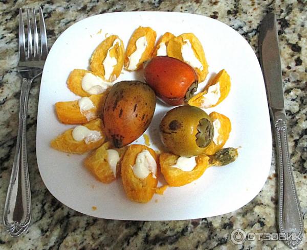 Экзотический фрукт Pejibaye - сваренный