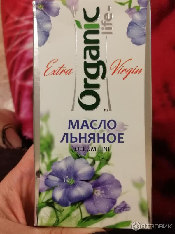 Масло льняное Organic life Extra Virgin фото