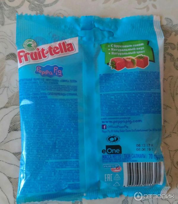 Жевательный мармелад Fruit-tella Свинка Пеппа фото