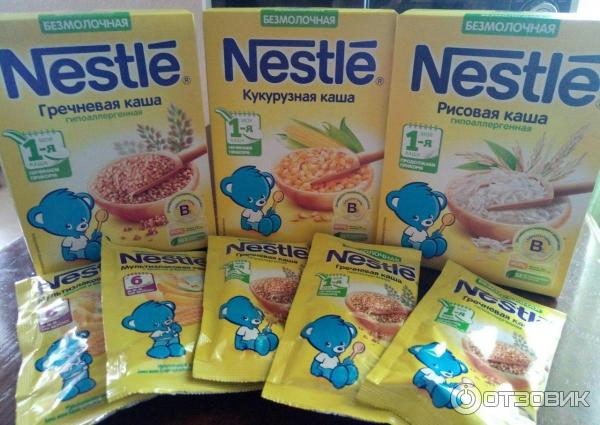 Детские каши Nestle фото