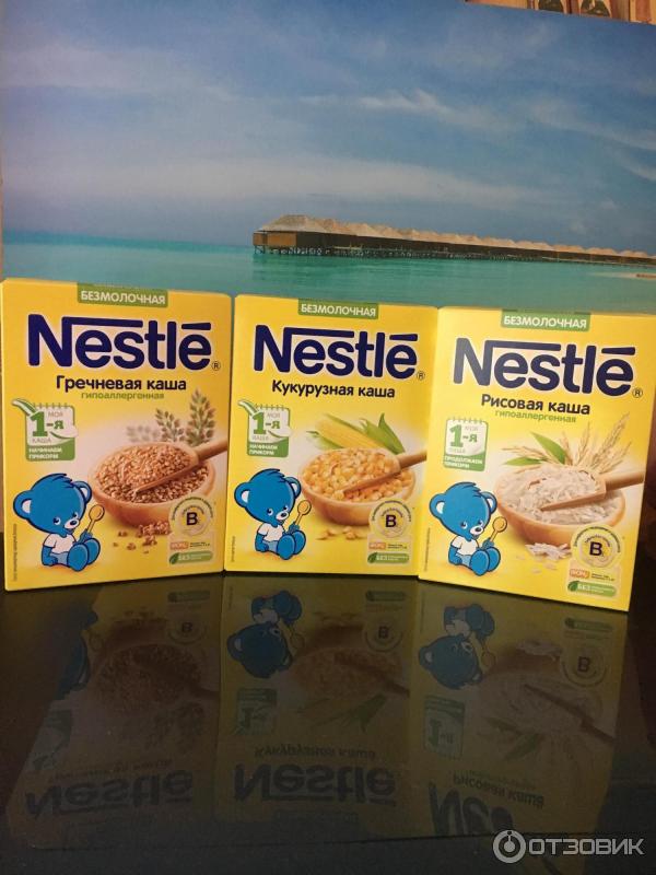 Детские каши Nestle фото