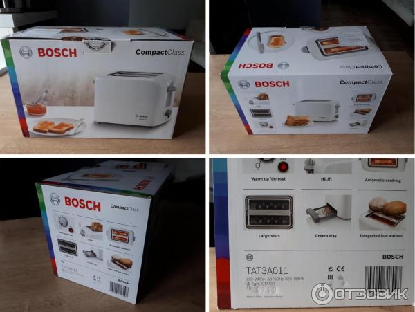 Тостер Bosch CompactClass TAT 3A011