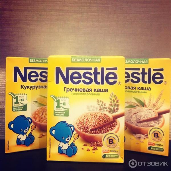 Детские каши Nestle фото