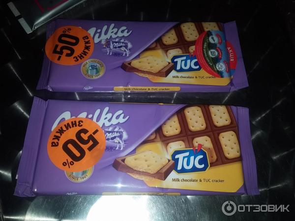 Шоколад Milka chocolate & TUK cracker фото