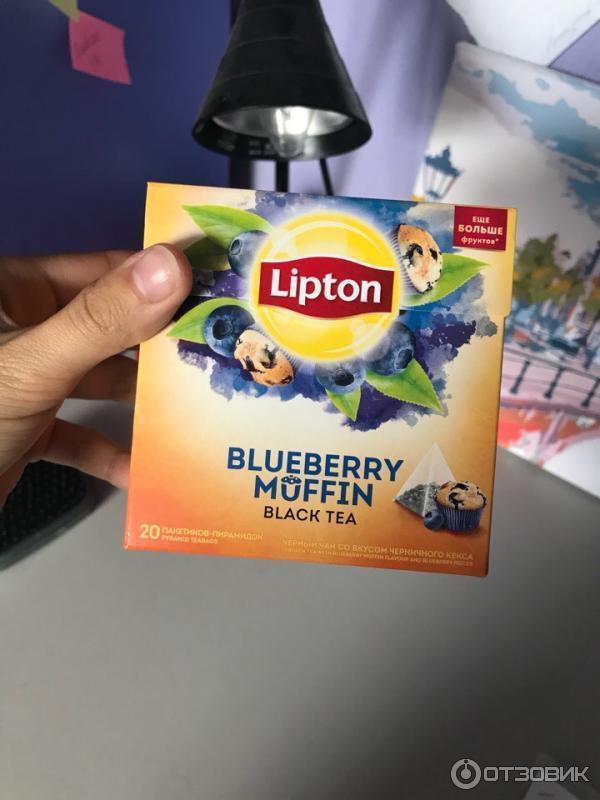 Чай в пирамидках Lipton Blueberry Muffin фото