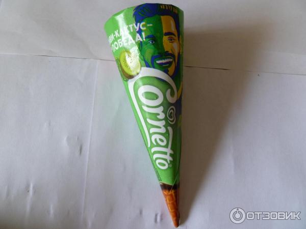 Мороженое Cornetto киви-кактус фото