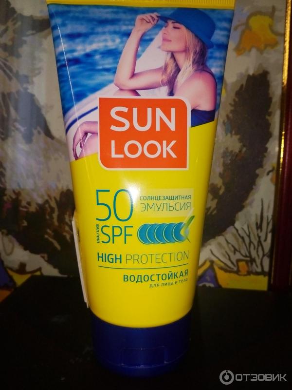 Солнцезащитная эмульсия SUN LOOK водостойкая SPF-50 фото