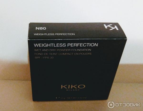 Пудра Kiko Milano WEIGHTLESS PERFECTION WET AND DRY POWDER фото