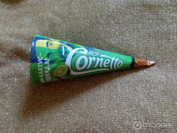 Мороженое Cornetto киви-кактус фото