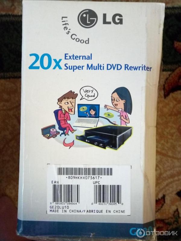 Внешний привод External Super Multi DVD Rewriter 20x LG GE20