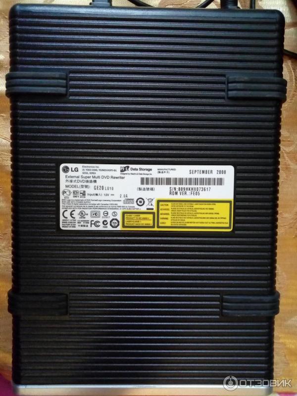 Внешний привод External Super Multi DVD Rewriter 20x LG GE20