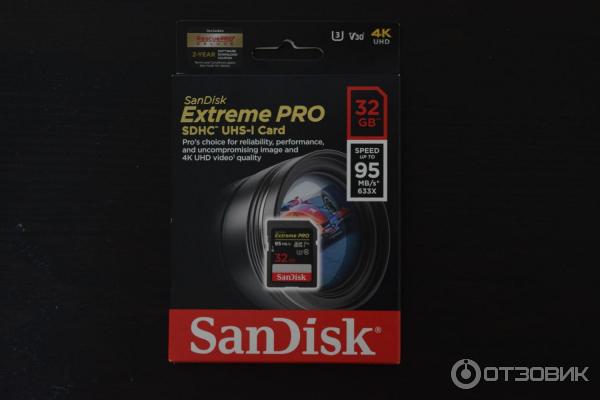 Карта памяти SanDisk Extreme Pro SDHC UHS Class 3 V30 95MB/s фото