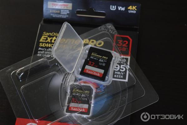 Карта памяти SanDisk Extreme Pro SDHC UHS Class 3 V30 95MB/s фото