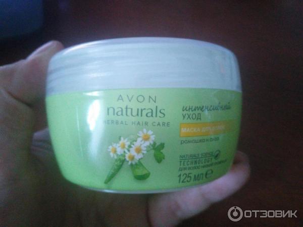 Маска для волос Avon Naturals Интенсивный уход. Ромашка и алоэ фото