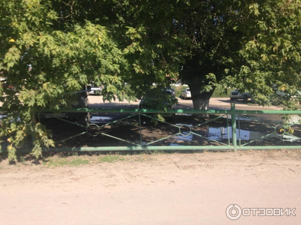 Фролово. Вечная лужа на месте остановки маршрутного такси