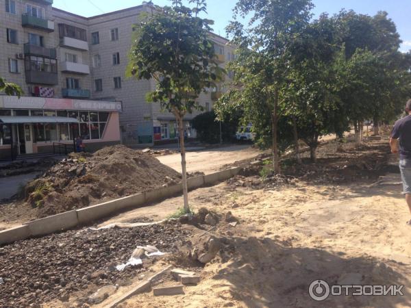 Фролово, смена тротуарной поитки