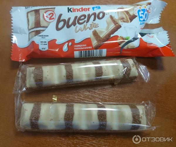 Вафли Kinder Bueno White фото