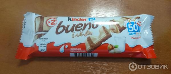 Вафли Kinder Bueno White фото