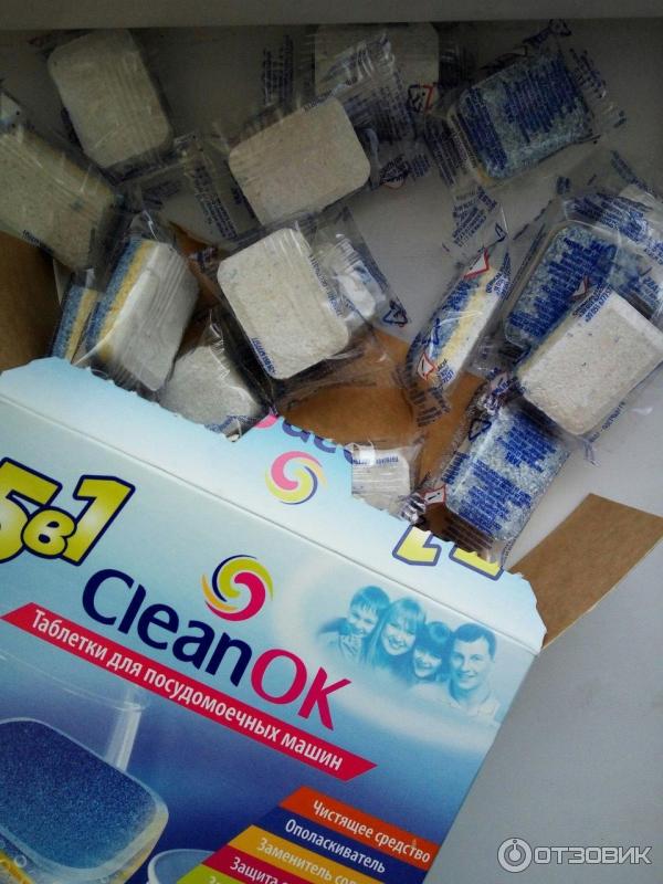 Таблетки для посудомоек CleanOK фото
