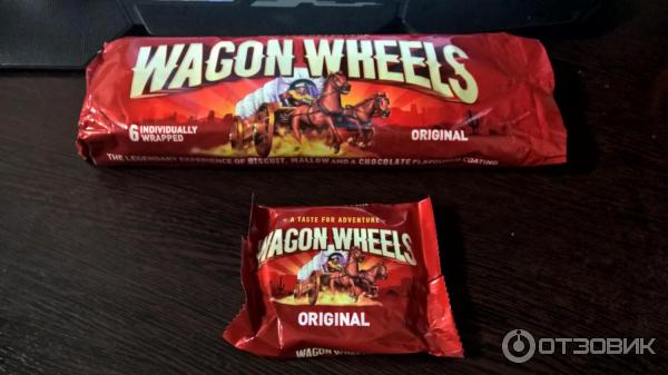 Печенье Wagon Wheels с суфле и джемом фото