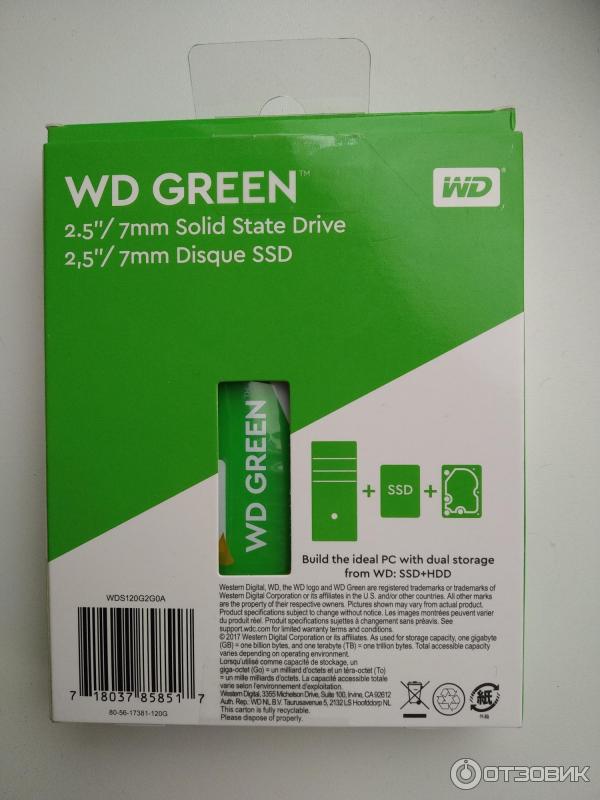 SSD накопитель WD Green WDS120G2G0A 120Гб фото