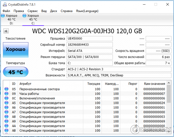 SSD накопитель WD Green WDS120G2G0A 120Гб фото