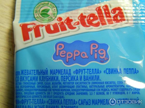 Жевательный мармелад Fruit-tella Свинка Пеппа фото