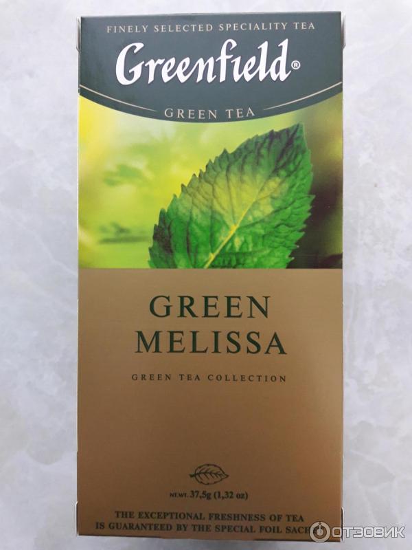 Чай зеленый с мелиссой Greenfield Green Melissa фото