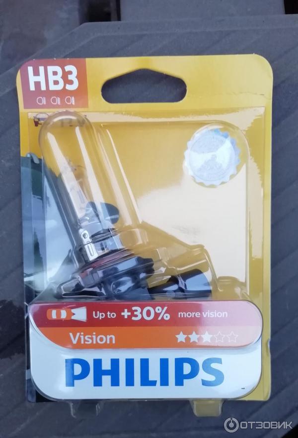 Лампы автомобильные Philips H7 Vision +30% фото
