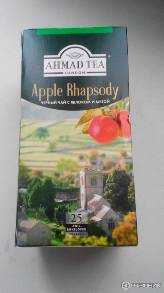 Черный чай Ahmad Tea Apple Rhapsody со вкусом яблока и мяты фото