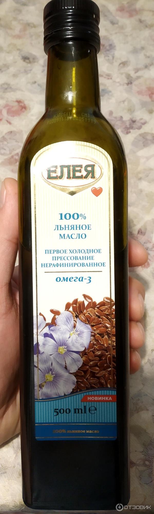 Льняное масло ЕЛЕЯ 100 % фото