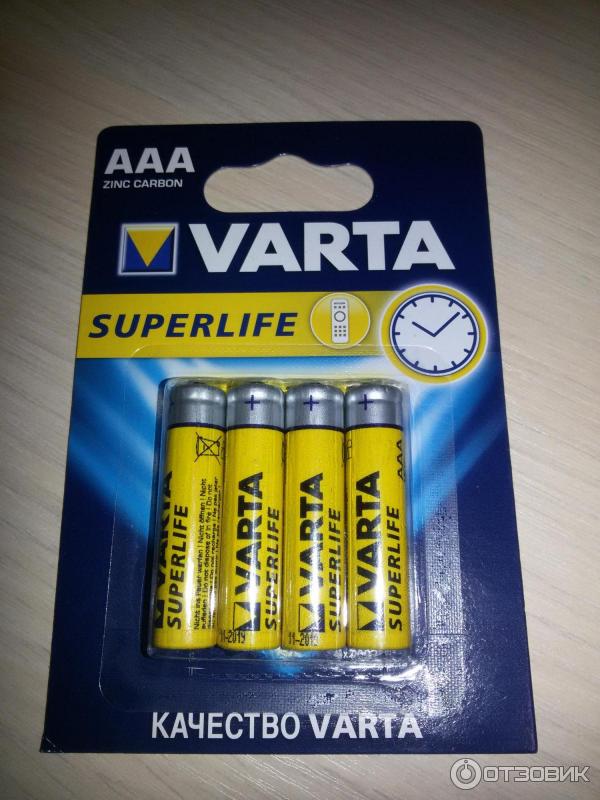 Батарейки Varta Superlife фото