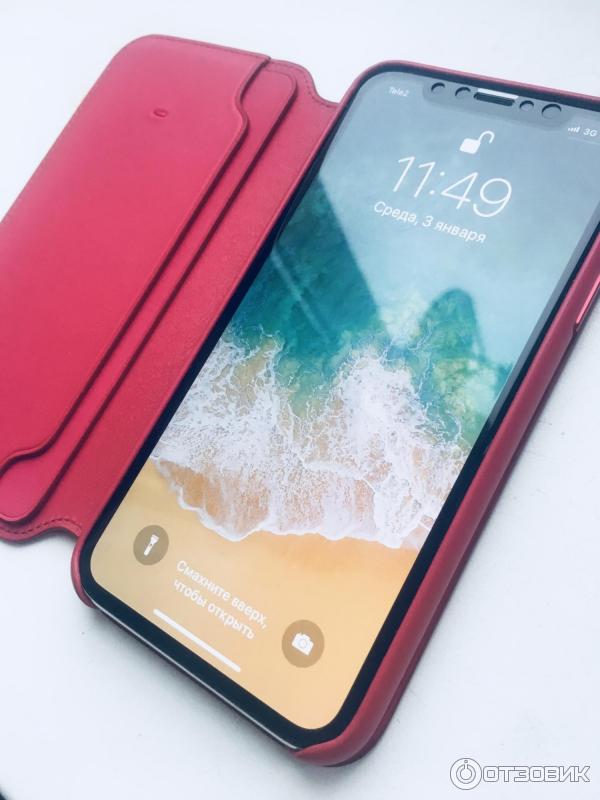 Чехол Apple iPhone Leather Folio для iPhone X фото