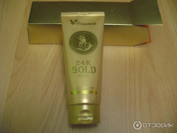 Пенка для умывания с муцином улитки и золотом Elizavecca 24k Gold Snail Cleansing Foam фото