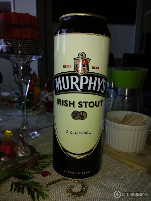 Отзыв о Пиво Murphys irish stout | Хорошее темное пиво с кислинкой