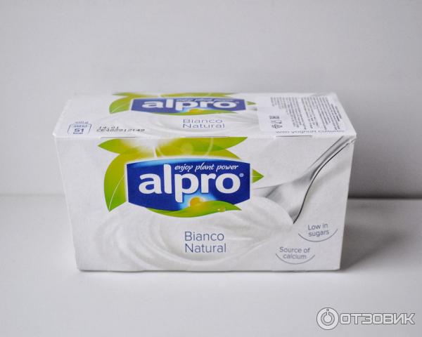 Alpro Йогурт Ванильный соевый, обогащенный кальцием и …