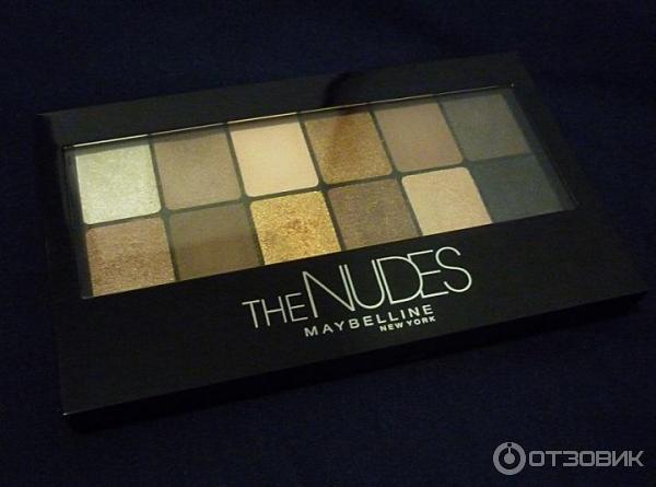 Палетка теней Maybelline The Nudes eyeshadow palette фото