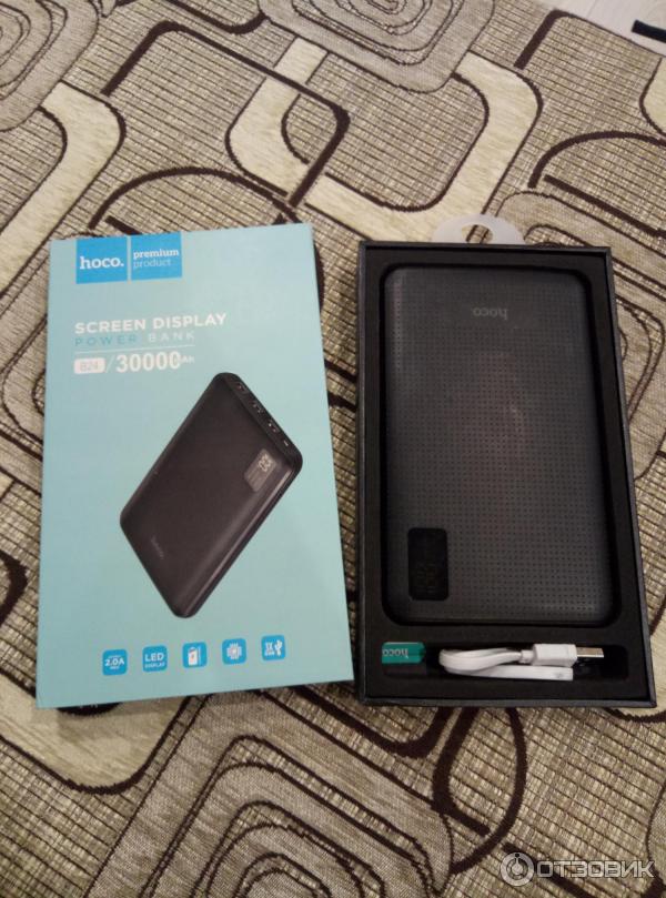 Портативное зарядное устройство Hoco Power Bank B24 30000 mAh фото