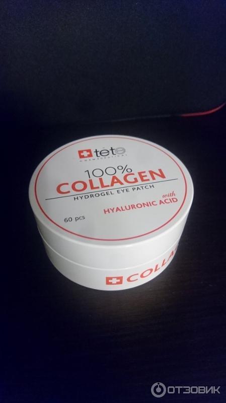 Гидрогелевые патчи для глаз tete 100% collagen с гиалуроновой кислотой фото